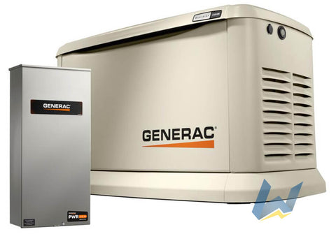 22 kW Generac Guardian Series Home Standby Generator with 200-Amp SE Rated Automatic Transfer Switch | 7043