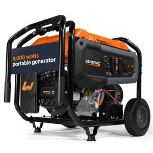 Generac 8000-watt Portable Generator with COSENSE® Technology at Wolverine Power Systems